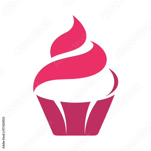 Cupcake logo svg editable vector 