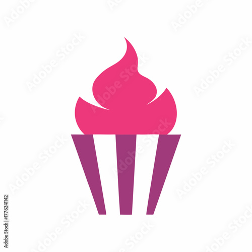 Cupcake logo svg editable vector 