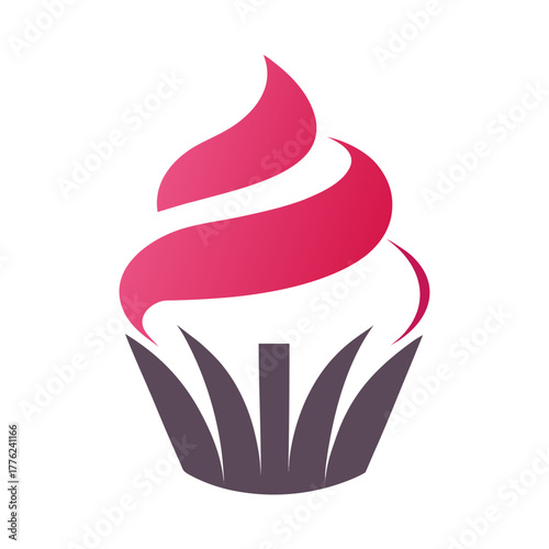 Cupcake logo svg editable vector 