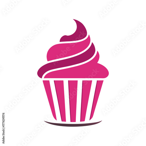 Cupcake logo svg editable vector 