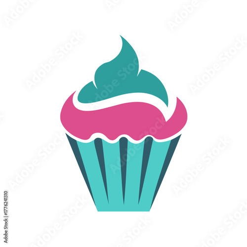 Cupcake logo svg editable vector 