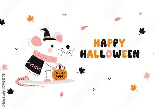 Mouse illustration, cute, curious, wildlife concept