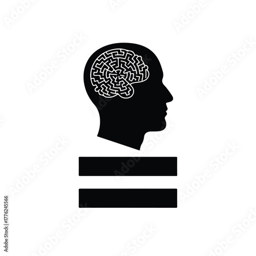 Mind Concept Visualization, Abstract Art, Creative Space, Minimalist Design