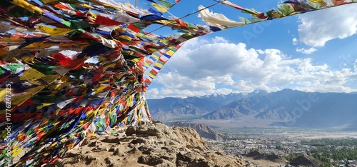 Tibetan prayer flags