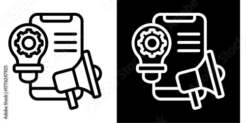 Digital Branding Solutions   Icon Set White Style Collection