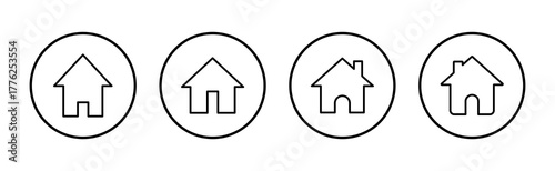 House icon vector. Home sign and symbol