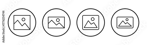 Picture icon vector. photo gallery sign and symbol. image icon
