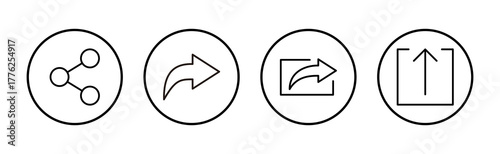 Share icon vector. Sharing sign and symbol