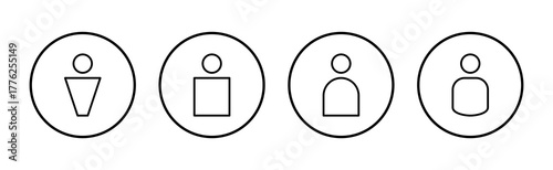 User icon vector. person sign and symbol. people icon.