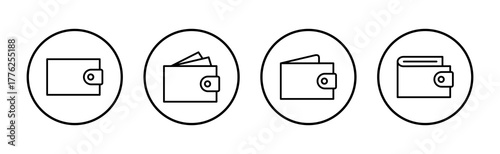 Wallet icon vector. wallet sign and symbol