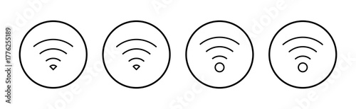 Wifi icon vector. signal sign and symbol. Wireless  icon