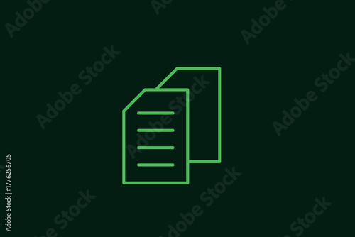files illustration in flat style design. Vector illustration.	
