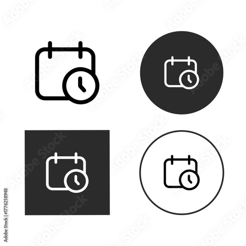 Speech bubble and magnifying glass icon set collection of communication and search symbols vector illustration of message