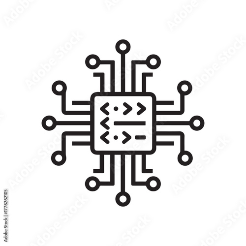 Line drawing of a simple icon to represent cheat code