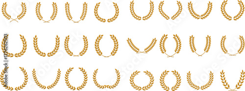 Vector Wheat Ears Icon Set