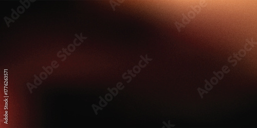 Dark red orange red grainy texture background abstract vibrant color wave shape black backdrop noisy wide banner header design