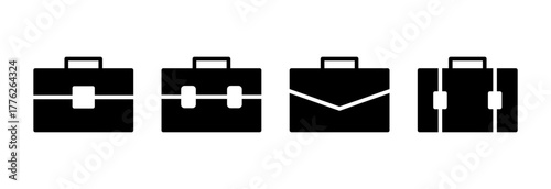 Briefcase icon vector illustration. suitcase sign and symbol. luggage symbol.