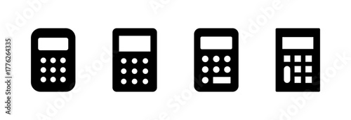 Calculator icon vector illustration. Accounting calculator sign and symbol.