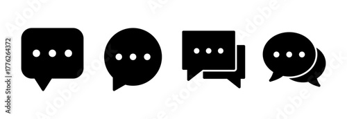 Chat icon vector illustration. speech bubble sign and symbol. comment icon. message