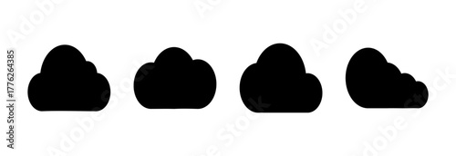Cloud icon vector illustration. cloud sign and symbol
