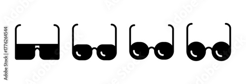 Glasses icon vector illustration. Glasses sign and symbol