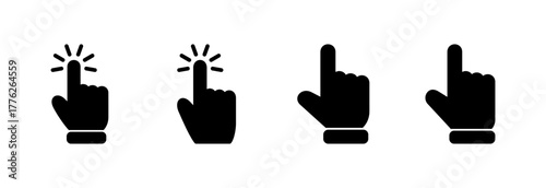 Hand cursor icon vector illustration. cursor sign and symbol. hand cursor icon clik