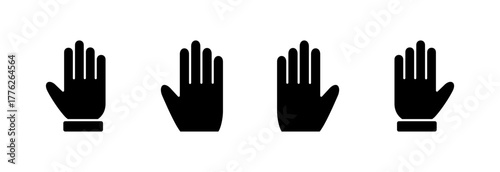 Hand icon vector illustration. hand sign and symbol. hand gesture