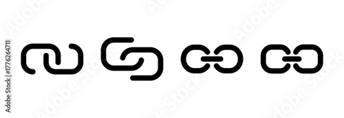 Link icon vector illustration. Hyperlink chain sign and symbol