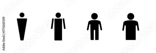 Man icon vector illustration. male sign and symbol. human symbol