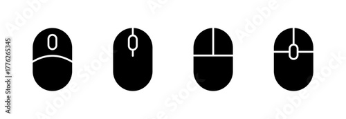 Mouse icon vector illustration. click sign and symbol. pointer icon vector.