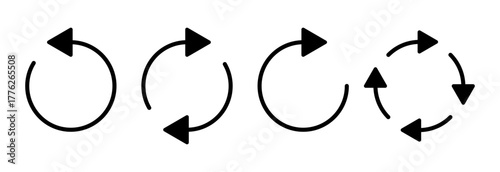 Refresh icon vector illustration. Reload sign and symbol. Update icon.