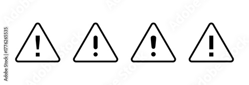 Danger icon vector illustration. attention sign and symbol. Hazard warning attention sign