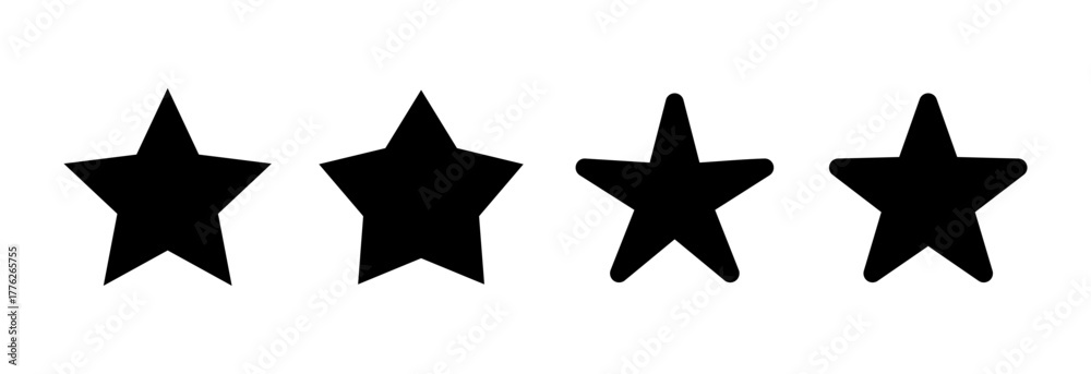 Obraz premium Star Icon vector illustration. rating sign and symbol. favourite star icon