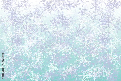 Delicate snowflake pattern background soft pastel colors create a wintery and festive feel perfect for seasonal designs and holiday-themed projects. EPS vector illustration