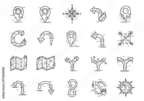 Fragmented UI Symbols