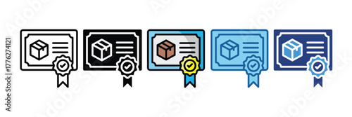 Quality Certificate  Icon Element For Design