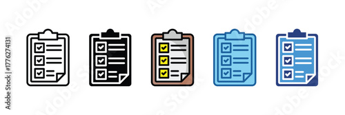 Inspection Checklist  Icon Element For Design