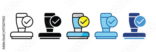 Approved Stamp  Icon Element For Design