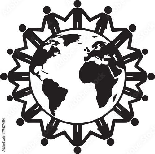 Global unity and human rights day symbolizing equality and peace for all people