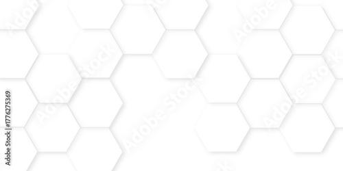 hexagon concept design abstract technology background, Hexagonal grid tile and mosaic structure mess cell, Abstract white hexagon concept background, Abstract white lines background,