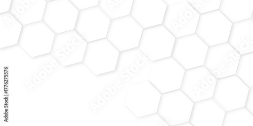 Abstract background with hexagons Abstract hexagon polygonal pattern background ,Hexagonal white hexagons honeycomb wallpaper, hydrogel balls as contemporary abstract background.