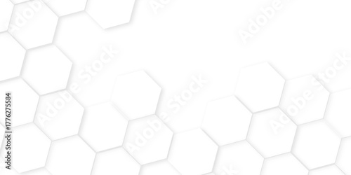 Abstract background with hexagons Abstract hexagon polygonal pattern background ,Hexagonal white hexagons honeycomb wallpaper, hydrogel balls as contemporary abstract background.