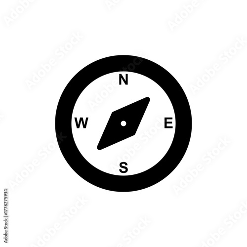 Compass icon vector for web and mobile app. arrow compass icon sign and symbol