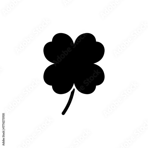 Clover icon vector for web and mobile app. clover sign and symbol. four leaf clover icon.