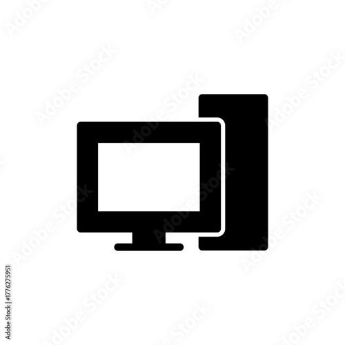 Computer icon vector for web and mobile app. computer monitor sign and symbol