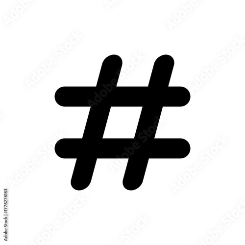 Hashtag icon vector for web and mobile app. hashtag sign and symbol