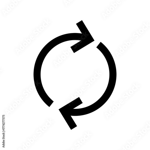 Refresh icon vector for web and mobile app. Reload sign and symbol. Update icon.