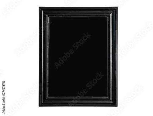 Art Frame in silhouette white background.