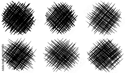 Abstract scribble circles, perfect for adding a touch of chaos and creativity to designs