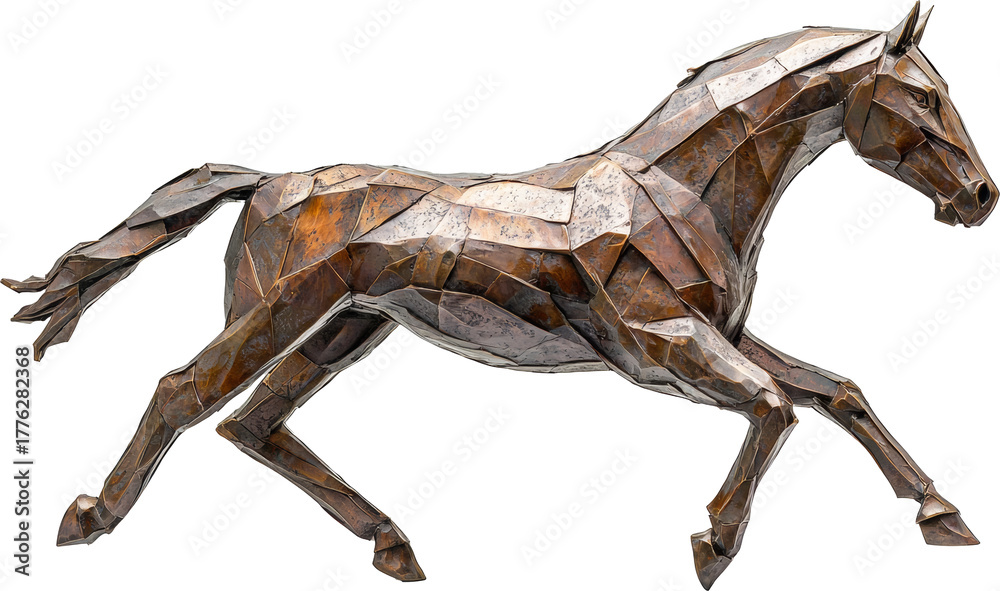 Fototapeta premium horse statue made from bronze 